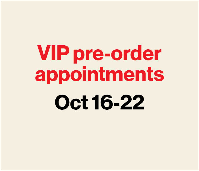iPhone Duo pre-order appointments Oct 16-22